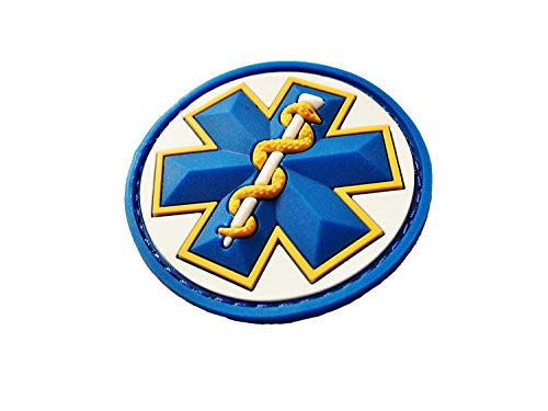 Full Color Tactical Mil-spec Monkey MSM Medic EMT Star Caduceus PVC Patch