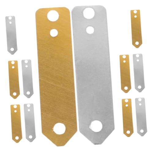 ERINGOGO 12pcs Zinc Copper Electrode Strips Set Copper Zinc Strips Anode Set Supplies for Fruit Power Scientific Experiments and Plating