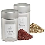 VERWENDUNG: Gib Za atar über Hackfleisch, Köfte, Fladenbrot, Saucen, Salate, Fleisch-, Reis- oder Gemüsegerichte. Sumach für Grillfleisch, Fisch, Geflügel und Kebabs