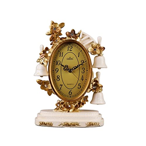 Reloj pendulum de mesa blanco estilo vintage para decoración de casa y despacho 2