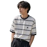 STARTER BLACK LABEL スターター ブラックレーベル 半袖Tシャツ メンズ ボーダーTシャツ 鹿の子 ワンポイント sbm-6250