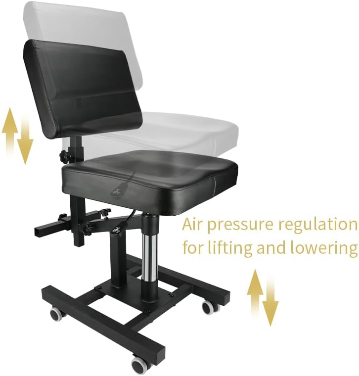 Miniatura 4 de Sillones de tatuaje mejorados de cuarta generación Sillas neumáticas de tatuaje Sillas ergonómicas para clientes Equipo de tatuaje ajustable con
