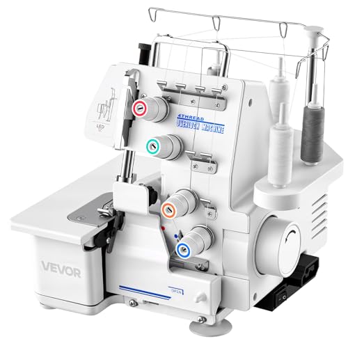VEVOR Serger Overlock Machine, 1250 Stitches Per Minute, 3 and 4...