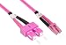 Produktbild Good Connections OM4 LWL Kabel - DUPLEX - Stecker LC an SC - Multimode 50/125 - Lichtwellen-Leiter, Glasfaser-Kabel, Patchkabel - OM4 Faser für 1 |10 | 40 und 100 Gigabit/s Ethernet - 30 m