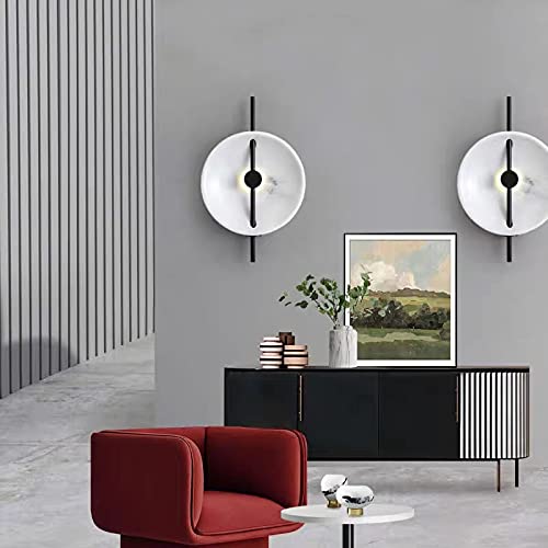 Lámpara de pared LED moderna con disco decorativo para salón de lujo 3