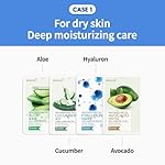 EUNYUL [PACK OF 10] Natural Sheet Mask Pack 10 types Korean Skincare Facial Mask Pack/Aloe, Collagen, Pearl, Hyaluron, Avocado, Pomegranate, Vitamin, Blueberry, Green Tea, Cucumber - Image 4