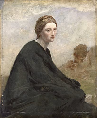Toile de Corot La fille couvrante 50x70 cm SERENDIPITP qualité musée