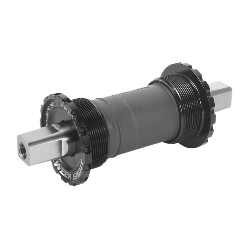 Tretlager Fahrrad Innenlager mit Vierkantkegel und Titangewinde, 119 mm, 148 g Tretlager