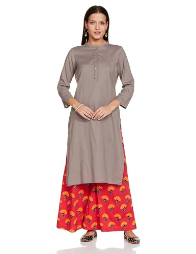 Image of Amazon Brand - Myx Women's Relaxed Fit Mid Rise Palazzo (Available in Plus Sizes)