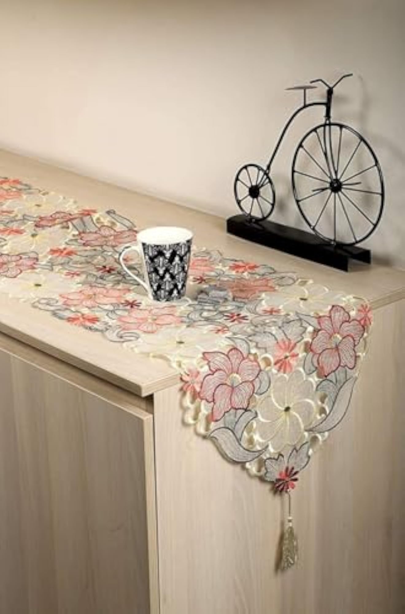 Tissue Cutwork Dining Table Runner for Home & Dining Table