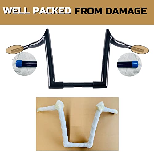 Durable 1.5Inch Handlebars For Harley Davidson Dyna, Softail, Sportster, Touring(12" Black) #TOP6