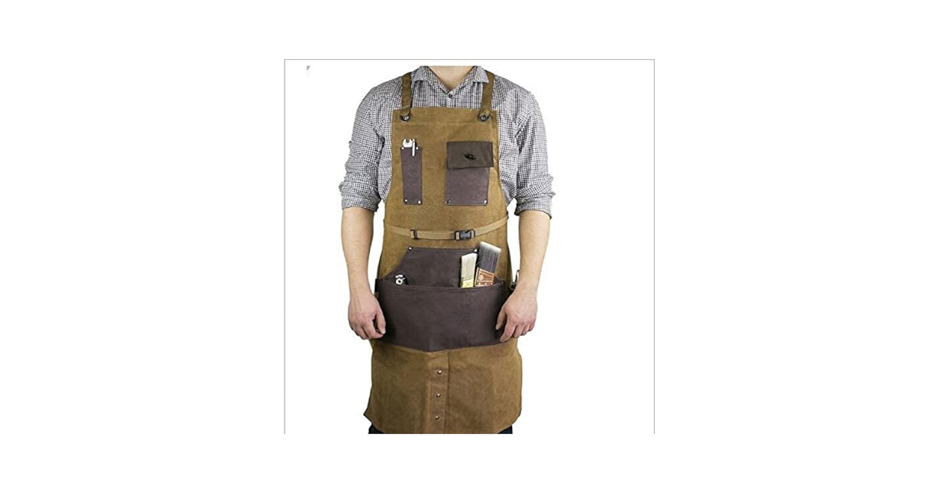 KapocTabardエプロン KAPITAL - 13ozデニム ダメージドアドエプロン（DENIM REPAIRSpt