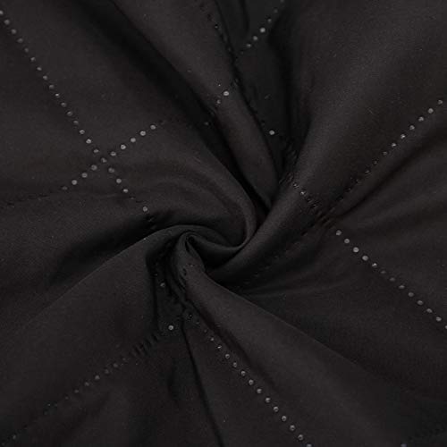 MOUMOUTEN Funda para cafetera, algodón color negro suave cómodo fácil de llevar puntadas limpias para proteger la… - Imagen 8