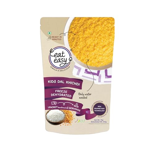 Image of Eat Easy Ready to Eat Kids Dal Khichdi- 75g (Pack of 2) No Preservatives