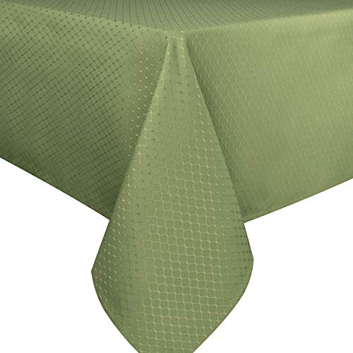 VCVCOO 60×120 Inch Tablecloth Oil Resist Water Proof, Sage Green Fabric Table Cover Machine Washable, Soft Durable Table Cloth for Banquet Buffet Table Wedding