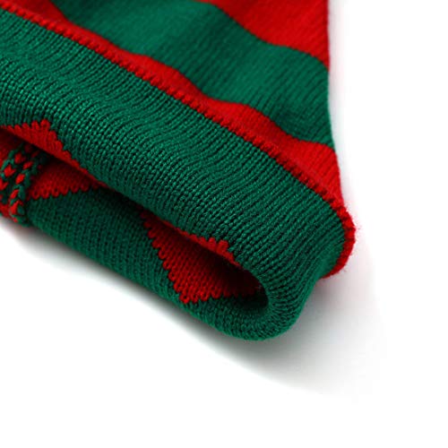 Dolkoic Christmas Elf Knitted Hat, Xmas Baby Beanie Knit Hat For Chrildrn 1 To 6 Years Old Red #TOP3