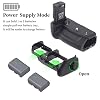 BM Premium Battery Grip Kit for Canon EOS R5, EOS R5C, EOS R6, EOS R6 II Digital Camera - Includes Qty 4 LP-E6NH Batteries + BG-R10 Battery Grip Replacement
