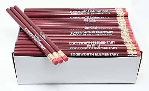 Pencil Guy Promotional Personalized Imprinted Round Pencils 144 to a box. 19 color(s) to choose from!
