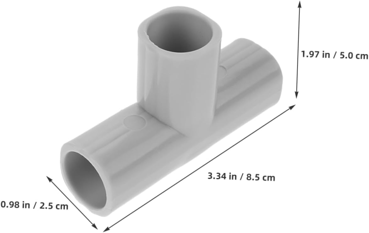 2Pcs Playpen Tee Connectors Way Pipe Fitting Accessories for Fencing Indoor Outdoor Use Easy to Clean Modern Design for Living Rooms Gardens image 2