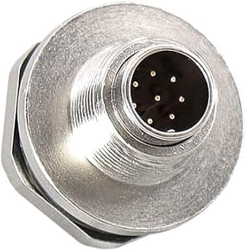 M9 8Pin Panel Mount Male Connector Circular Sensor Connector Solder Type for Industrial Automation Signals