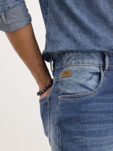 Image of WROGN Men's Comfort Fit Jeans | Mid Rise | Jeans for Man