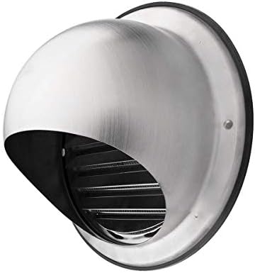 calimaero KWG 6 inch Air Vent Covers Dryer Vent Cover Outdoor for Walls Air Vent Deflector Extractor Fan Vent Cover Robust and Weatherproof Stainless Steel Dryer Vent Cover Outdoor