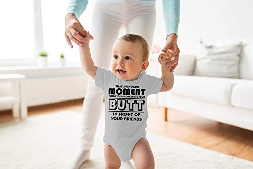 Awkward Moment Your Mom Sniffs Your Butt - Funny Baby Essentials Bodysuit - Baby Boy Clothes2