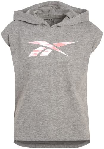 Reebok Girls Active Set - Fleece Hoodie Sweatshirt And Legging Set (Little Girl/Big Girl), Size 8, Classic Medium Grey #TOP3