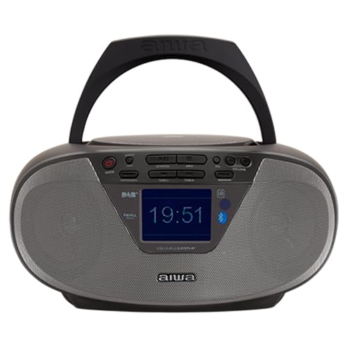 Aiwa BBTU-500DAB/BK Dab+ Portable CD Radio with 2.4