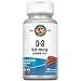 KAL D-3 2000 IU Sugarless Chewable Cinnamon, 200 Count