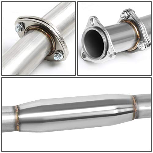 4 Inches Muffler Burnt Tip Catback Exhaust System Compatible With Honda Prelude H22 97-01 #TOP3