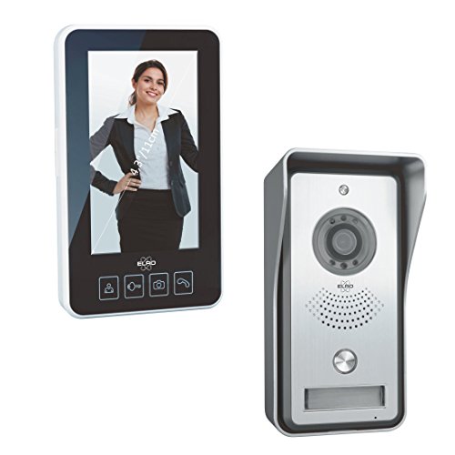 DV044RF Funk Türsprechanlage mit Bewegungsmelder, Grau, 4,3" Farbdisplay, Foto/Video mit Nachtsicht, 25 Klingeltöne, One Size