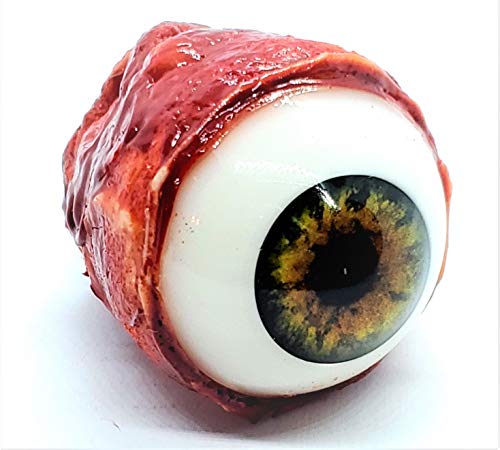 Realistic Life Size Acrylic Eye Popper for Halloween Props, Masks, Skulls, Crafts, Brown/Green