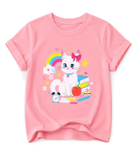Image of Toddler Girls T-Shirt Short Sleeve Cartoon Graphic Tee 2-6T