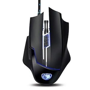 Souris Gaming Gaming Mice La Souris de Couleur photoélectrique 7 de l&rsquo;ordinateur 2400dpi a mené Allumer la Souris Filaire d&rsquo;Usb