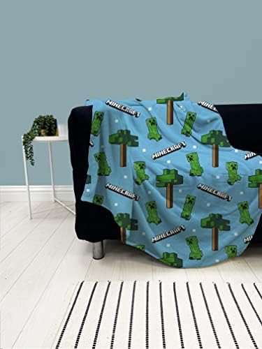 Minecraft Officially Licensed Fleece Throw | Epic Design, Super Soft Blanket | Perfect For Any Bedroom (Blanket)