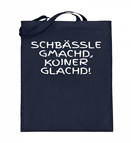Sac en toile de jute bleu avec longues anses tote bag original schwaben wurttemberg