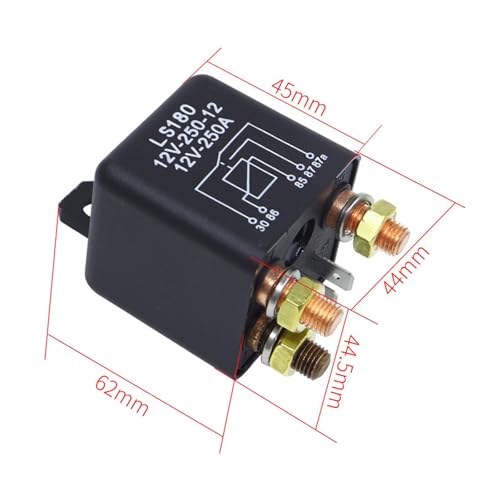 Relais de démarrage 12V 250A 5 broches pour la rénovation auto