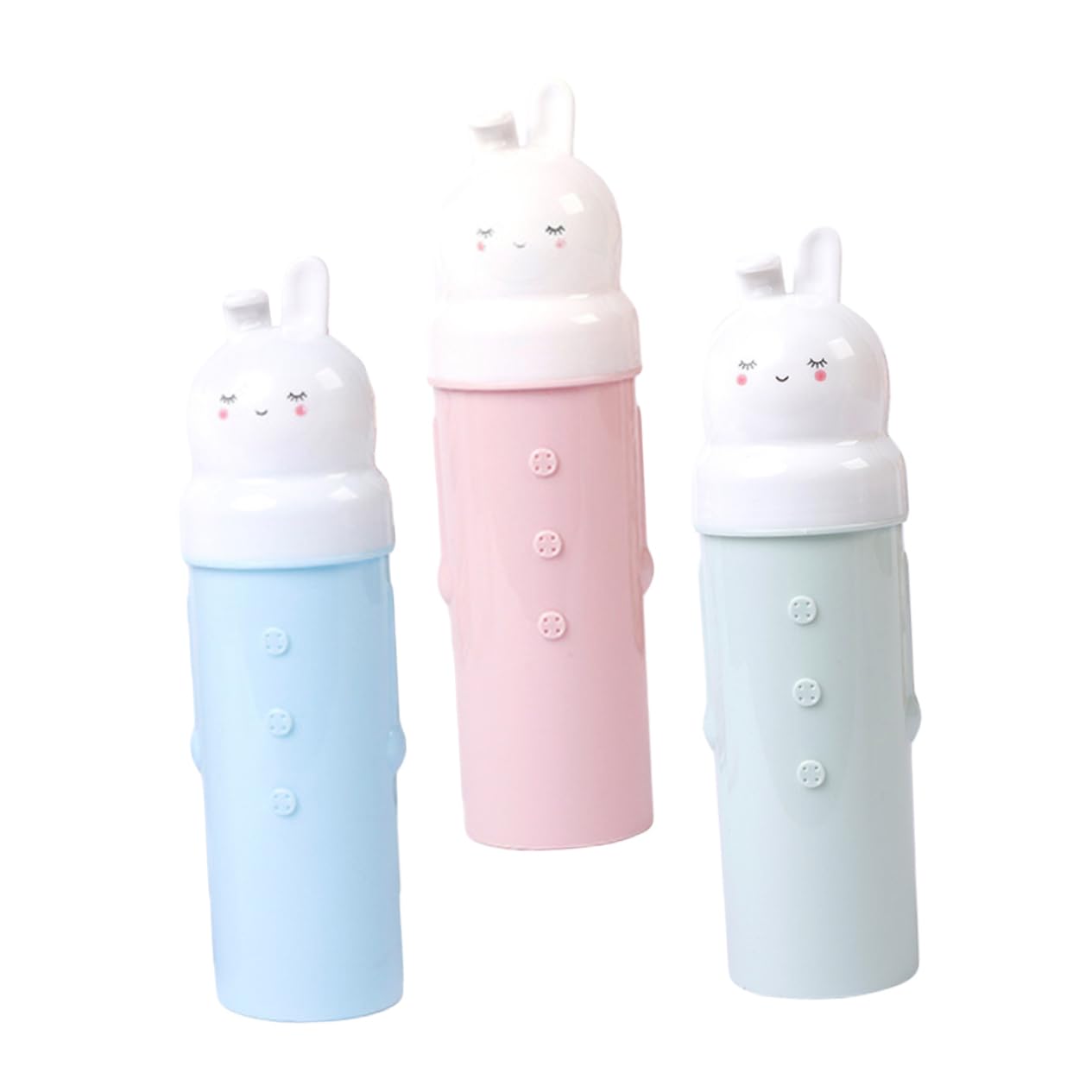 BEBEMOKO 3Pcs Cartoon Travel Toothbrush Holders Portable Washing Cups for Couples Durable Material Cute Design for Travel and Toothbrush Tumbler