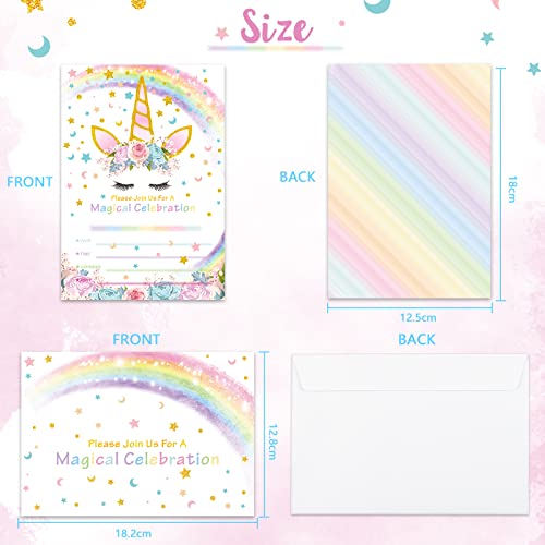 AMZTM Inviti con Buste per la Festa di Compleanno