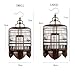 FYorbitH Bird Cage Chinese Retro Style Bamboo Circular Birdcage Handmade Hanging Starling Small and Medium-Sized Bird Pet Bird Cage(Large)