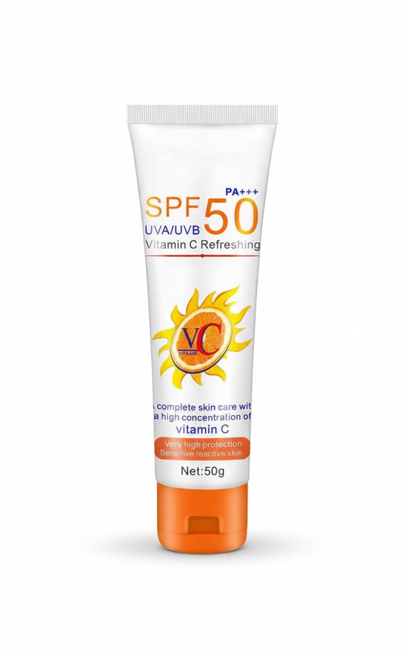 Sun Cream SPF 50, Suncream for High Sun Protection SPF 50 Face Moisturiser, Waterproof Sun Cream Against UVA & UVB, Sun Lotion Sunscreen For Daily Use, Travel, Strong Antioxidant Capacity
