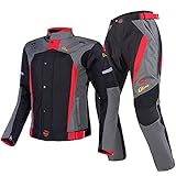 【Starke Sicherheit und Anwendbarkeit】 - Schutzkleidung ist mit hochglänzenden Reflexstreifen ausgestattet, um Ihre Nachtreise zu gewährleisten. Diese Jacke und Hose ist ideal für Kurztrips und Arbeiten.