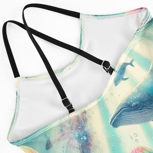 Whale Dolphin Bathing Suits for Girls Kids Swimsuits Summer Beach Swimwear One Piece Swimsuits4