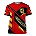 Riveprints Personalized Germany Shirt, Germany Flag Coat of Arms Eagle T-Shirt, Deutschland Flag of German Shirt Men S-5XL (GMN 2)