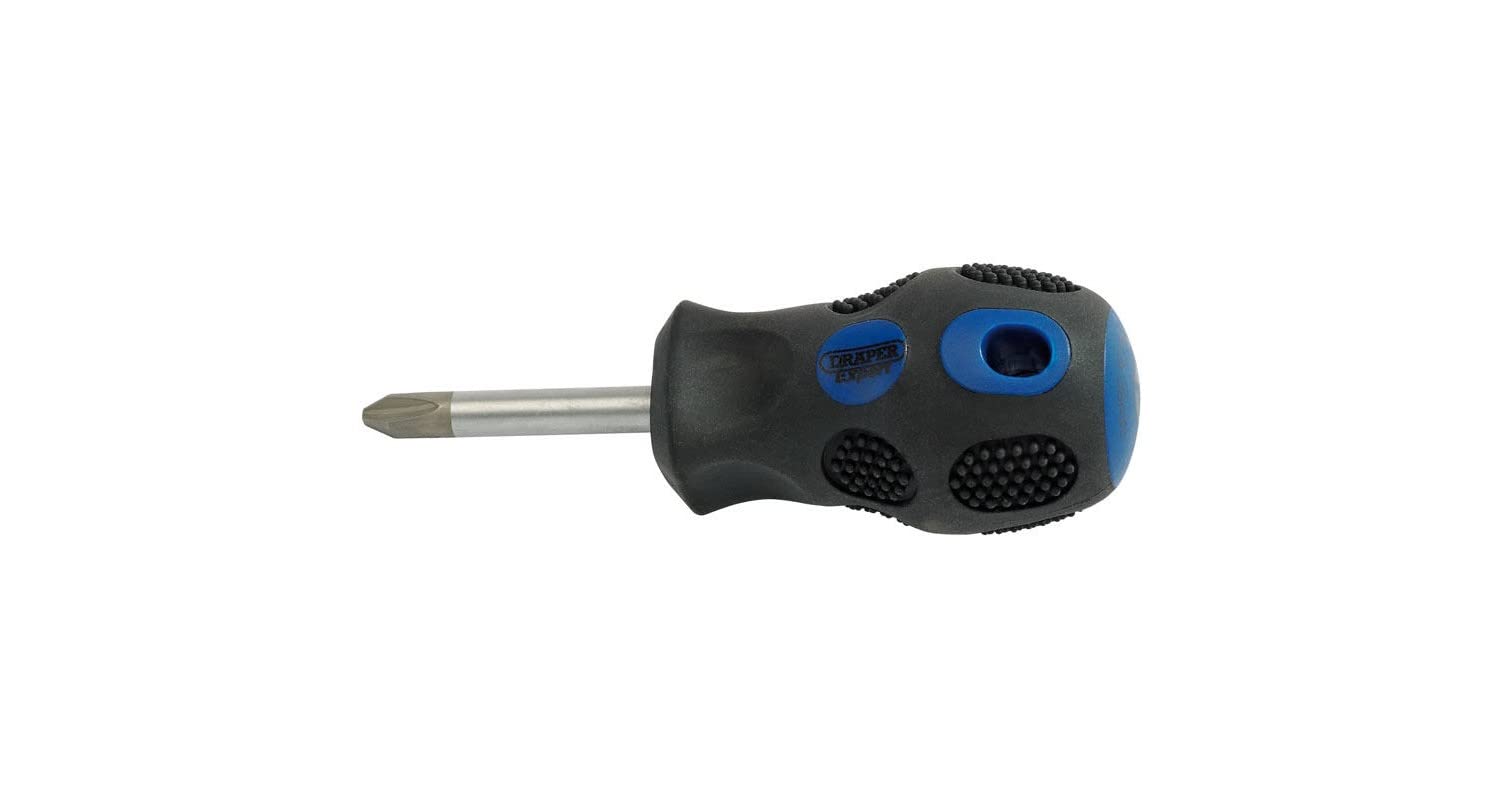 Draper 40018 Expert No. 2 Cross Slot Screwdriver, 38mm, Blue