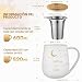 Imagen de ecooe Taza de Té con Tapa y Colador, 600 ml
