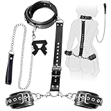 New Sex Accessories for Adults Couples BDSM Bondage Restraints with Connect Chain Hook Adjustable Lock Buckle Ankle Bracelets Kits Cosplay Cuffs Accessory Gift Sweatshirts JU05-162