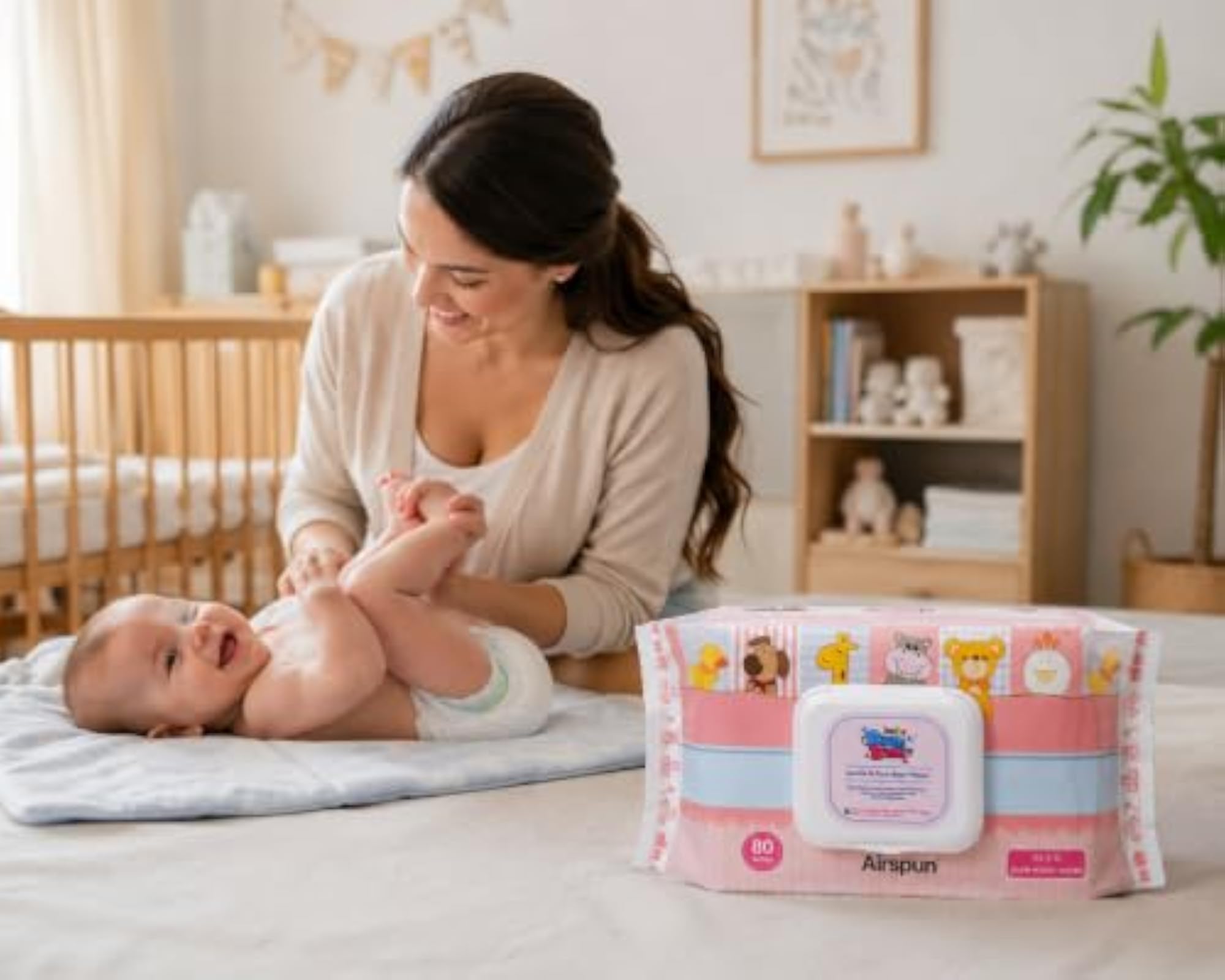99.5% Pure Water Wipes, Biodegradable & Natural