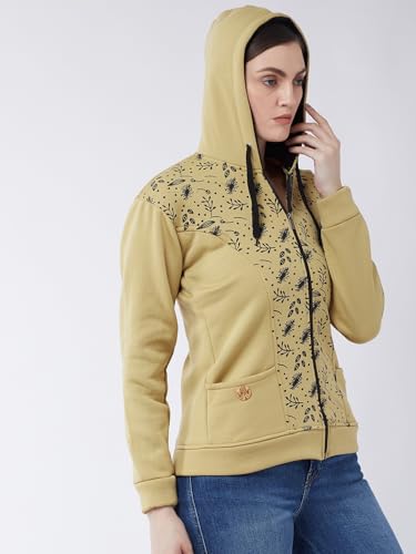 Image of Pivl Women's Fleece Blend Winter hooded Jacket.